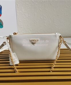 Replica Prada Re-edition 2000 Shoulder Bag 1BH171 White