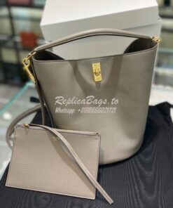 Replica Celine Bucket 16 In Supple Grained Calfskin 195573 Grey