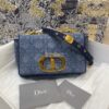 Replica Dior Large Caro Bag Soft Cannage Calfskin M9243 Ocean Blue 13