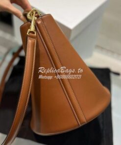 Replica Celine Bucket 16 In Smooth Calfskin 195573 Tan 2