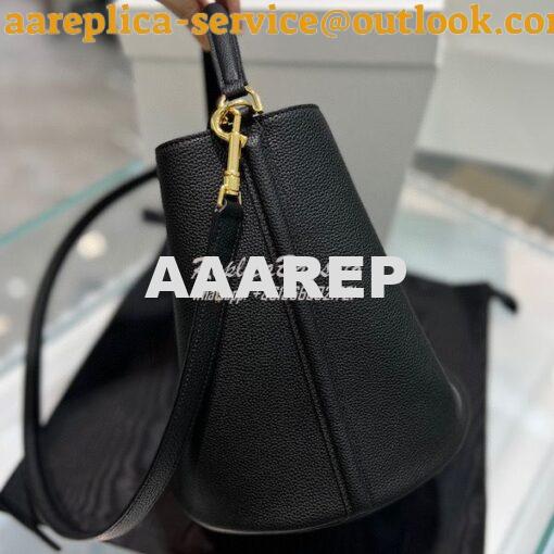 Replica Celine Bucket 16 In Supple Grained Calfskin 195573 Black 3