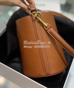 Replica Celine Teen Bucket 16 In Smooth Calfskin 197573 Tan 2