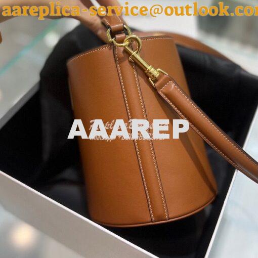 Replica Celine Teen Bucket 16 In Smooth Calfskin 197573 Tan 2