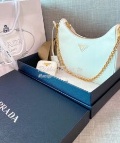 Replica Prada Re-edition 2005 Saffiano Leather Bag 1BH204 White 2