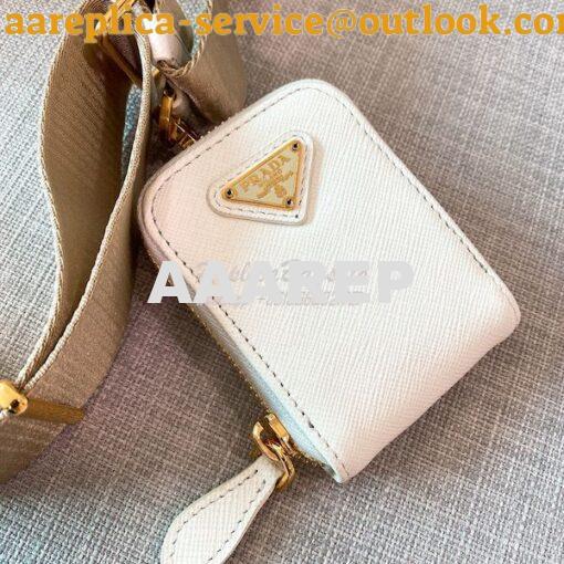 Replica Prada Re-edition 2005 Saffiano Leather Bag 1BH204 White 6