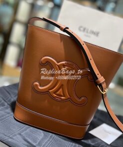 Replica Celine Small Bucket Cuir Triomphe In Smooth Calfskin 198243 Ta