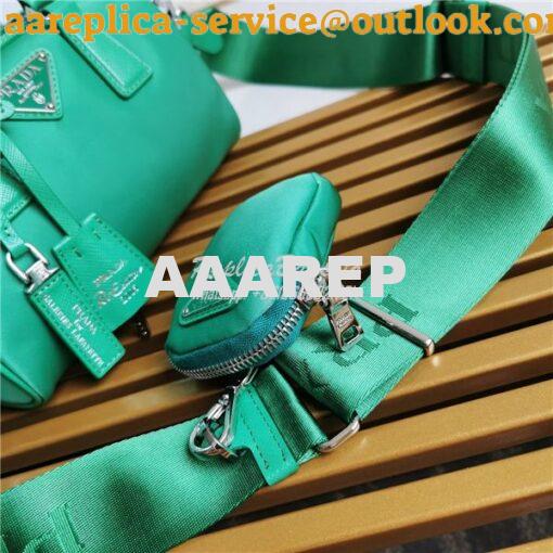 Replica Prada Re-Edition 2005 Nylon Bag 1BB846 Green 8