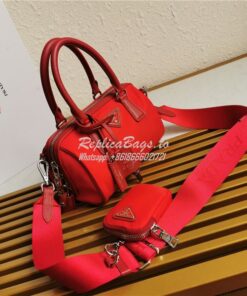 Replica Prada Re-Edition 2005 Nylon Bag 1BB846 Red 2