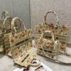 Replica Dior Medium Lady D-lite Bag Multicolor Dior in Lights Embroide 16