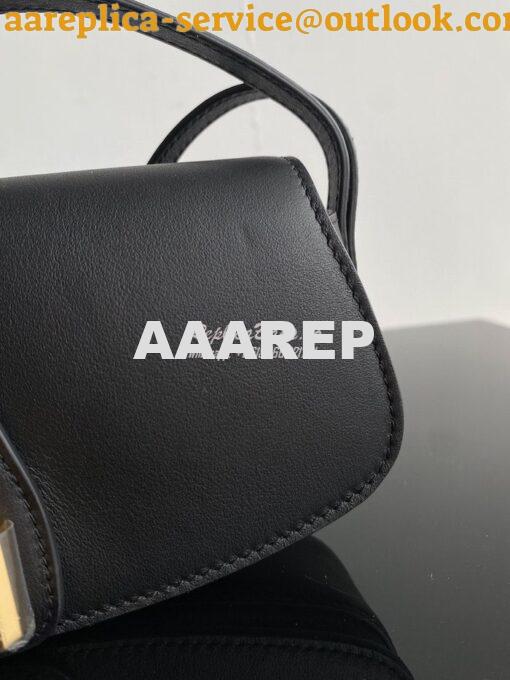 Replica Celine Clutch On Strap In Smooth Calfskin 10I593 Black 5