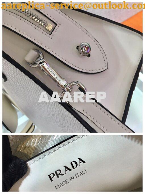 Replica Prada Saffiano Leather Handbag 1BA269 White 7