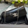 Replica Celine Chain Bag Triomphe In Shiny Calfskin 197413 Black with 10