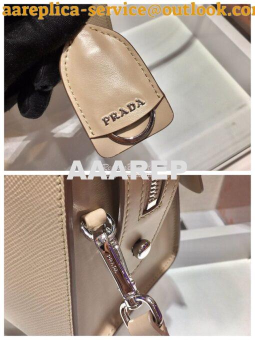 Replica Prada Saffiano Leather Handbag 1BA269 Beige 7