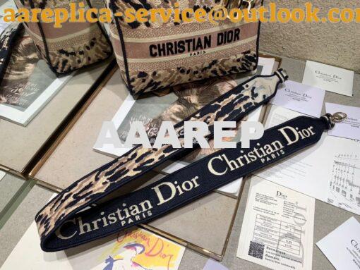 Replica Dior Medium Lady D-lite Bag Multicolor Tie & Dior Embroidery 12