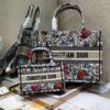 Replica Dior Mini Book Tote S5475 Multicolor Mille Fleurs Embroidery 12