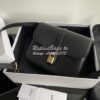 Replica Celine Chain Bag Triomphe In Shiny Calfskin 197413 Black with 10