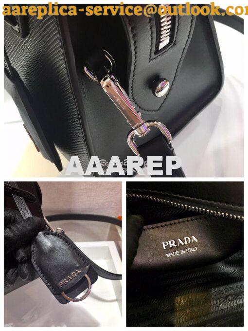 Replica Prada Saffiano Leather Handbag 1BA269 Black 7