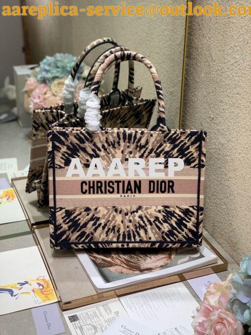 Replica Dior Book Tote M1286 Multicolor Tie & Dior Embroidery 3