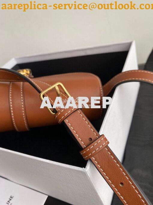 Replica Celine Medium Tabou In Smooth Calfskin 196583 Tan 9