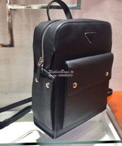 Replica Prada Leather Backpack 2VZ040 Black 2