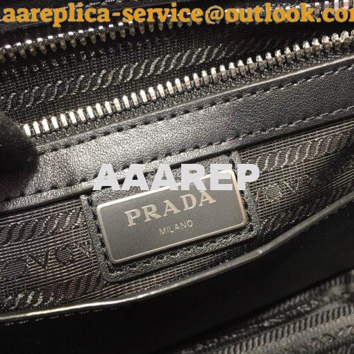 Replica Prada Leather Cross-Body Bag 2VH091 Black 7