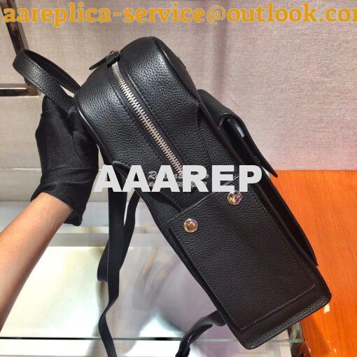 Replica Prada Leather Backpack 2VZ040 Black 6