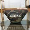 Replica Celine Medium couffin bag in triomphe canvas celine red print 10