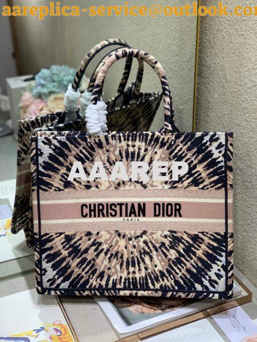 Replica Dior Book Tote M1286 Multicolor Tie & Dior Embroidery 11