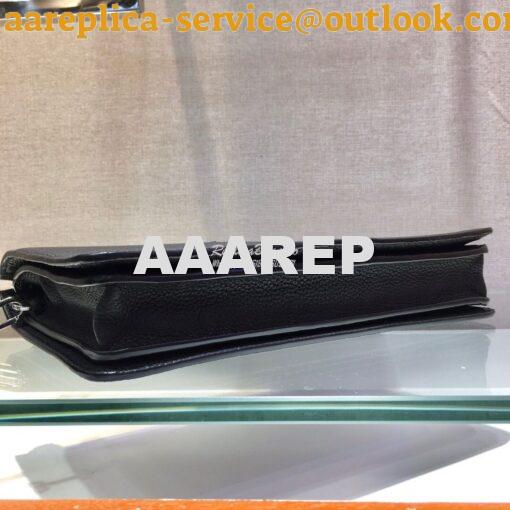 Replica Prada Leather Clutch 2VF001 Black 6