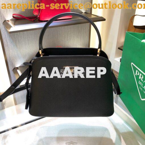 Replica Prada Matinee Mini Bag 1BA282 Black 3