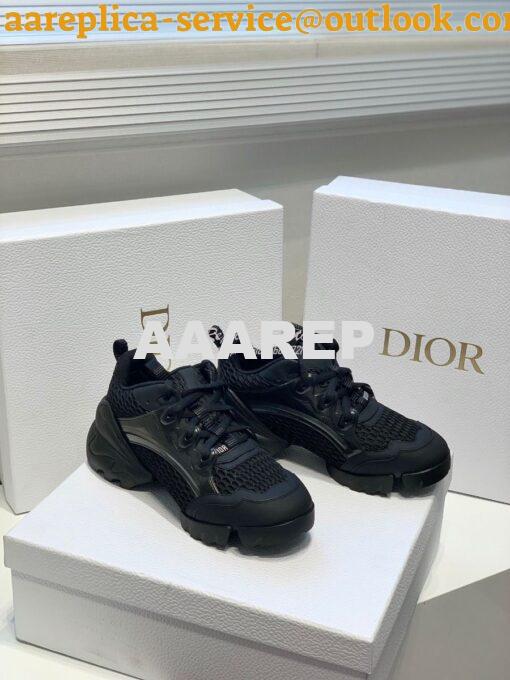 Replica Dior D-Connect Sneaker Black Mesh KCK280