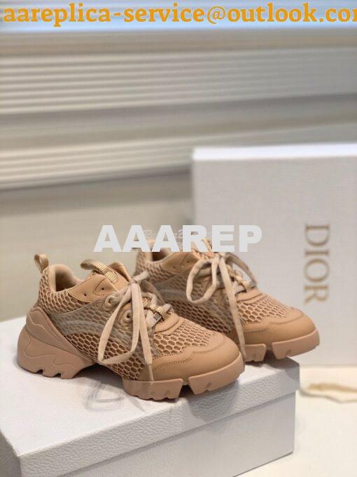 Replica Dior D-Connect Sneaker Nude Mesh KCK280 2