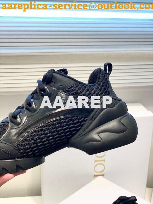 Replica Dior D-Connect Sneaker Black Mesh KCK280 6