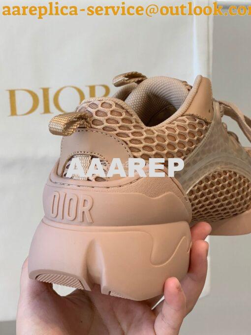 Replica Dior D-Connect Sneaker Nude Mesh KCK280 5