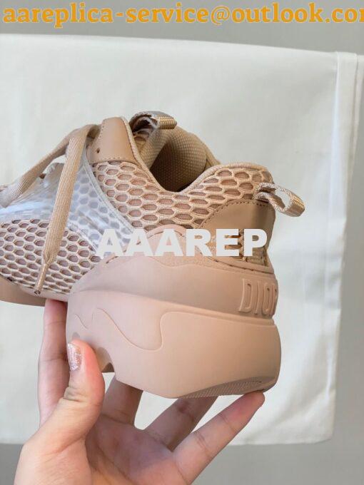 Replica Dior D-Connect Sneaker Nude Mesh KCK280 6