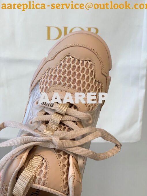 Replica Dior D-Connect Sneaker Nude Mesh KCK280 7