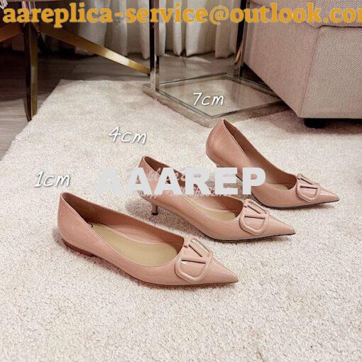 Replica Valentino VLogo Signature Patent Calfskin Ballerina / Heeled U 11