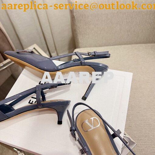 Replica Valentino Vlogo Signature Patent Leather Slingback Pump  VW0S0 38