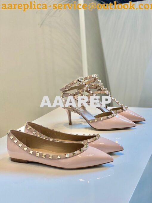 Replica Valentino Garavani Rockstud Caged Pump 65mm Pink