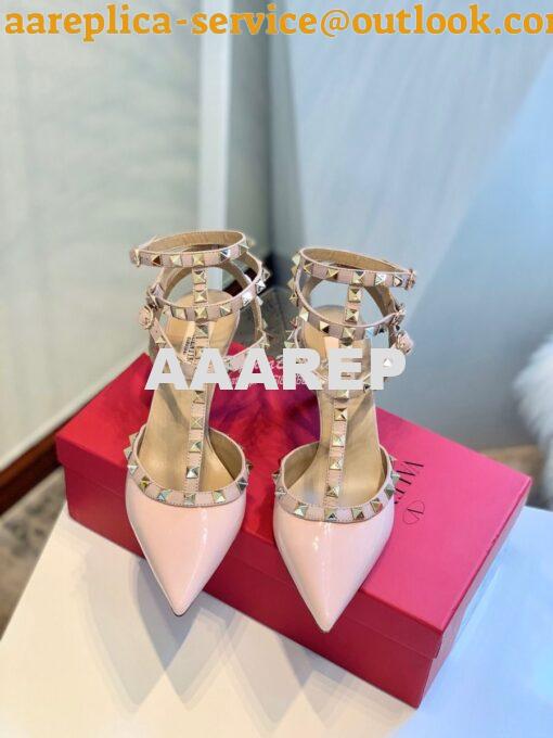 Replica Valentino Garavani Rockstud Caged Pump 65mm Pink 3