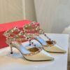 Replica Valentino Garavani Rockstud Caged Pump 65mm Nude 8