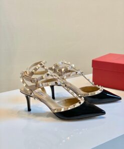 Replica Valentino Garavani Rockstud Caged Pump 65mm Black