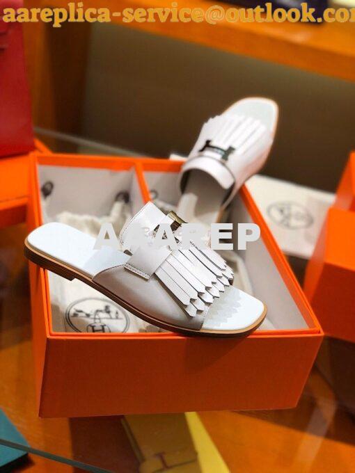 Replica Hermes Auteuil Sandal H201089 White 3