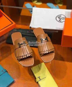 Replica Hermes Auteuil Sandal H201089 Brown