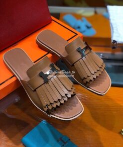 Replica Hermes Auteuil Sandal H201089 Brown 2