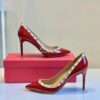 Replica Valentino Garavani Patent Rockstud Pump 85mm Ivory 10