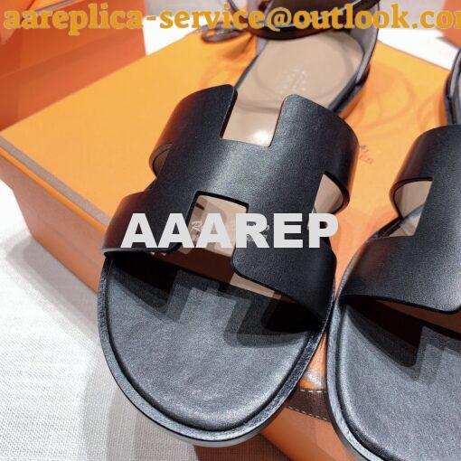 Replica Hermes Santorini Sandal in Calf Leather 10