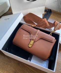 Replica Celine Teen Soft 16 Bag in Smooth Calfskin 196853 Tan