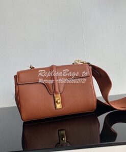 Replica Celine Teen Soft 16 Bag in Smooth Calfskin 196853 Tan 2