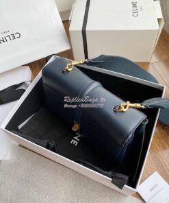 Replica Celine Teen Soft 16 Bag in Smooth Calfskin 196853 Navy Blue 2